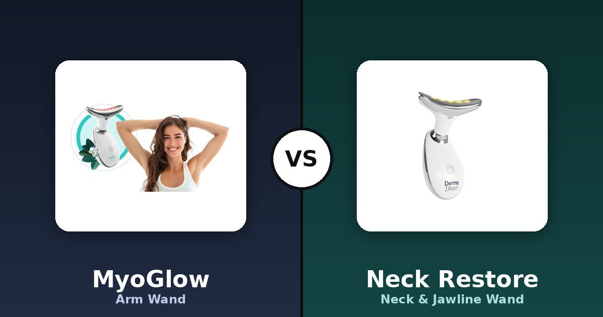 MyoGlow vs MyoGlow Neck Restore